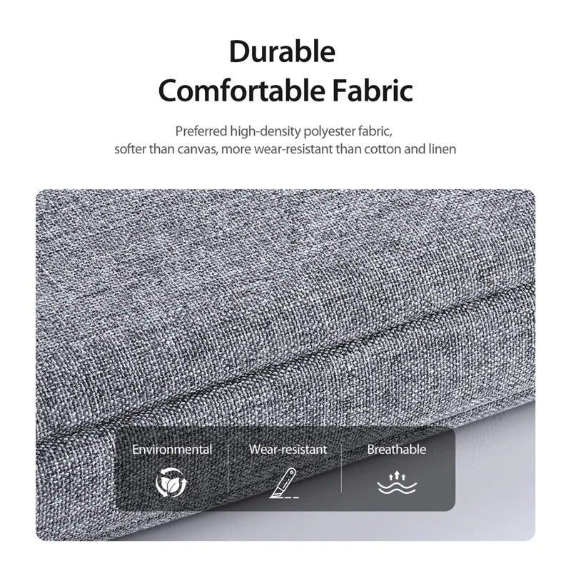 DUX DUCIS LBTA Series 13-13.9 Inch Laptop Bag Horizontal Notebook Carrying Handbag - Light Grey