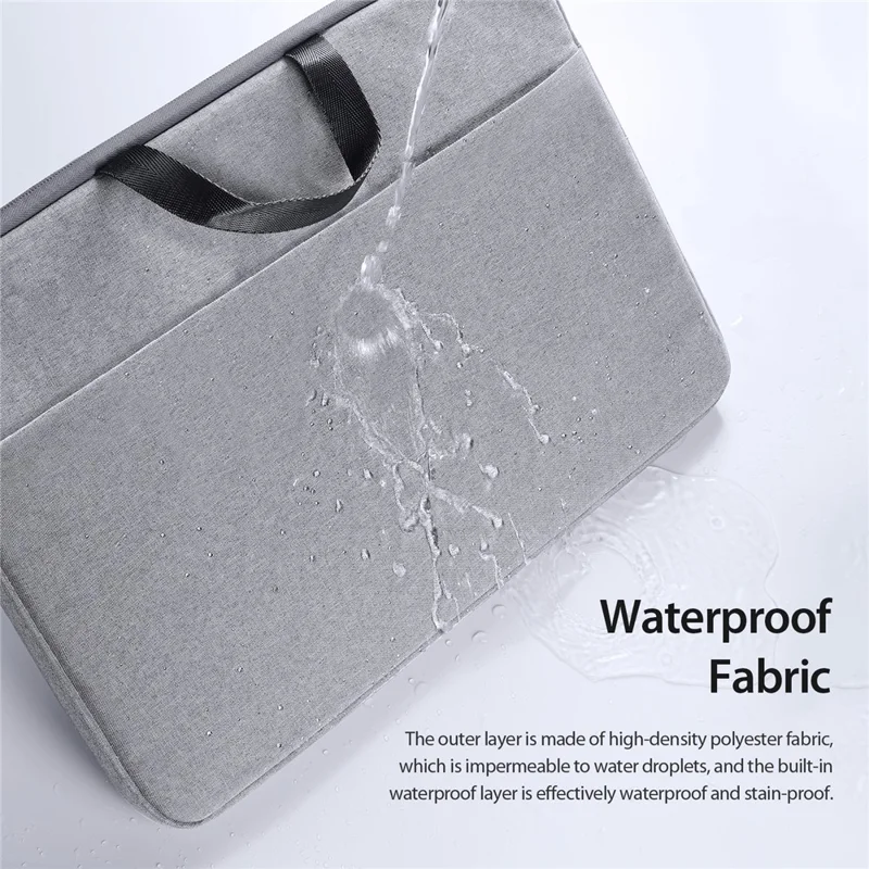 DUX DUCIS LBTA Series 13-13.9 Inch Laptop Bag Horizontal Notebook Carrying Handbag - Light Grey