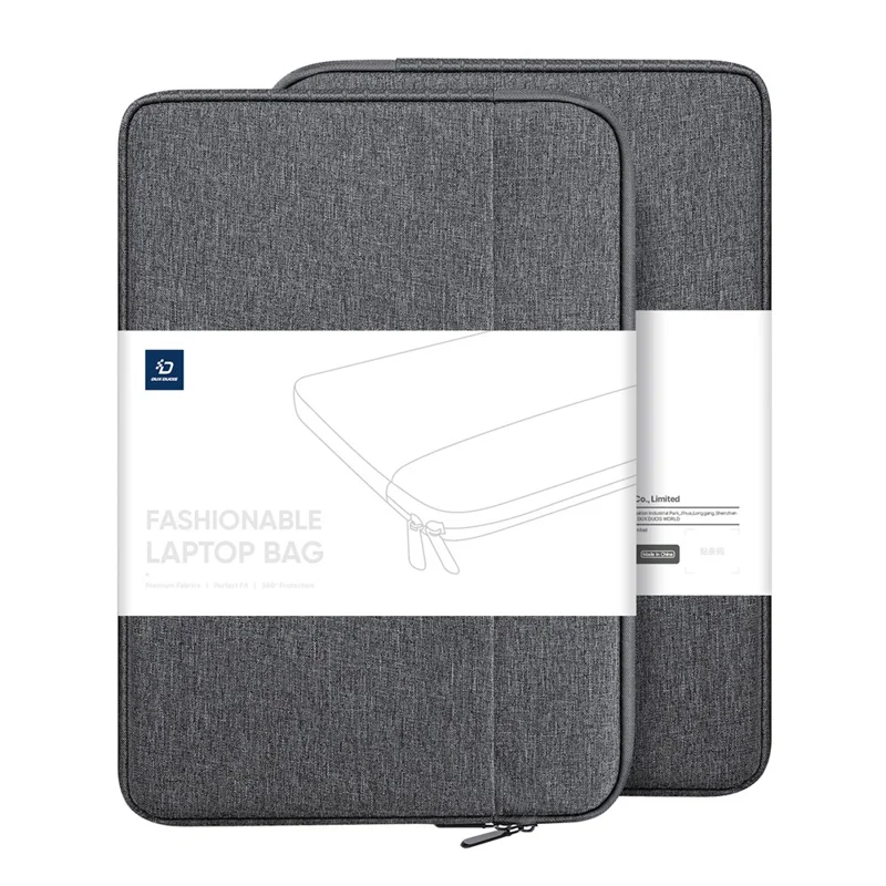 DUX DUCIS LBDB Series 14-15.4 Polegada Bolsa para Laptop à Prova d'Água Horizontal - Cinza Escuro
