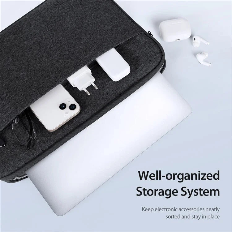 DUX DUCIS LBDB Series 15,5-16 pollici Borsa per laptop Anti-graffio Custodia orizzontale per notebook - Nero