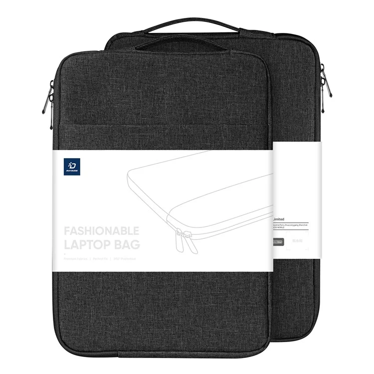 Bolsa protectora vertical para portátiles de 15.5-16 pulgadas de la serie LBDC de DUX DUCIS - Negro 