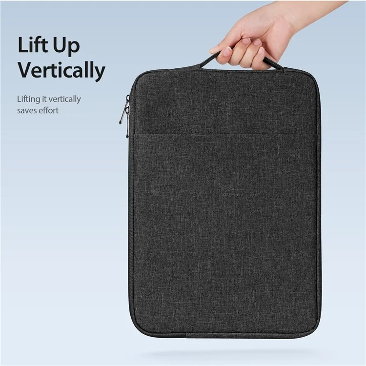 Bolsa protectora vertical para portátiles de 15.5-16 pulgadas de la serie LBDC de DUX DUCIS - Negro 