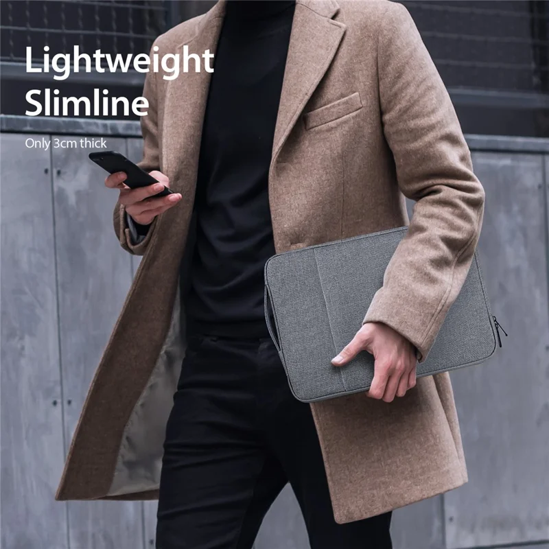 DUX DUCIS LBDC Series 15.5-16 Inch Notebook Vertical Protective Bag Laptop Handbag - Dark Grey