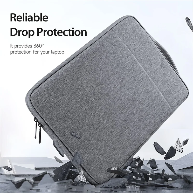 DUX DUCIS LBDC Series 15.5-16 Inch Notebook Vertical Protective Bag Laptop Handbag - Dark Grey