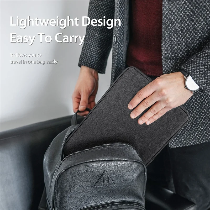 DUX DUCIS LBDA Series 14-15.4 Inch Laptop Bag Soft Lining Notebook Pouch - Black