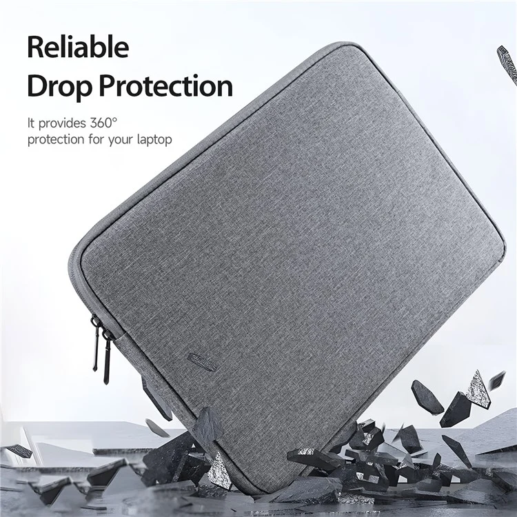 DUX DUCIS LBDA Series 14-15.4 Pollici Borsa per Laptop Rivestimento Morbido Custodia per Notebook - Grigio Scuro