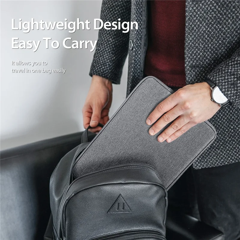 DUX DUCIS LBDA Series 15.5-16 Inch Laptop Bag Waterproof Notebook Pouch - Dark Grey