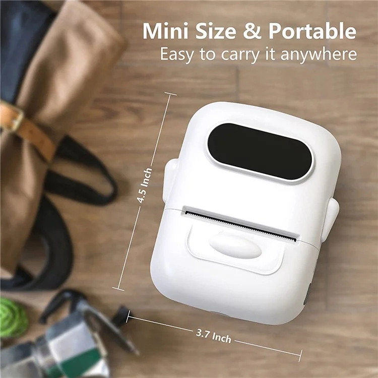 MARKLIFE P50 Mini Bluetooth-compatible Thermal Label Printer with 1 Roll Print Paper - Green