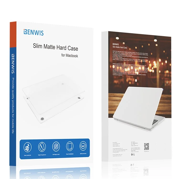 BENWIS MP-SMC Für MacBook Pro 13 Zoll (2019) / (2020) A1706, A1708, A1989, A2159, A2251, A2289, A2338 Notebook-Abdeckung, Kratzfest - Transparentes Schwarz