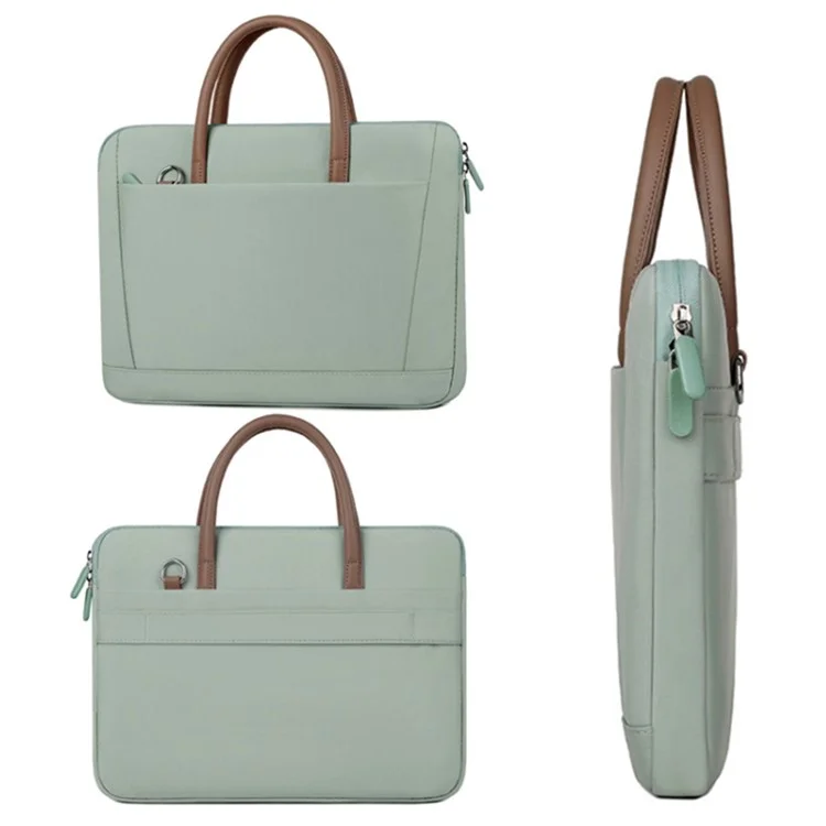 13-13.3 Inch Laptop Bag Waterproof Notebook Computer Handbag with Shoulder Strap - Grey