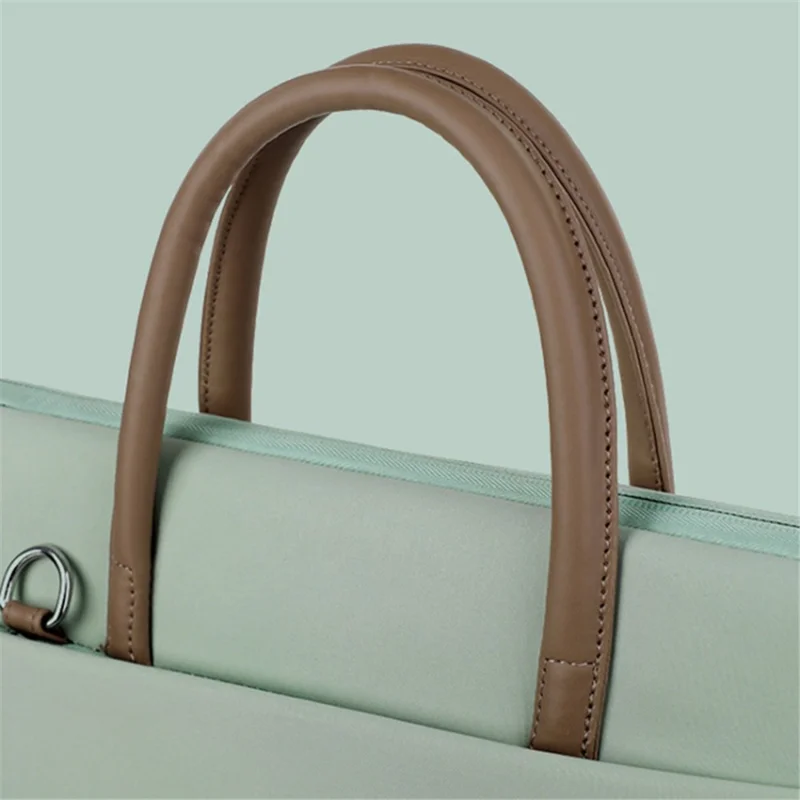 13-13.3 Inch Laptop Bag Waterproof Notebook Computer Handbag with Shoulder Strap - Beige