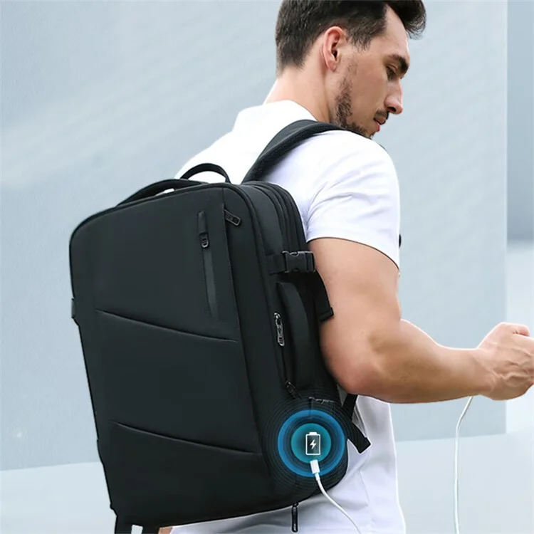 Sac à dos pour ordinateur portable VICTORIATOURIST V9012 de 17,3 pouces 39L RPET Sac de voyage à double épaule pour hommes