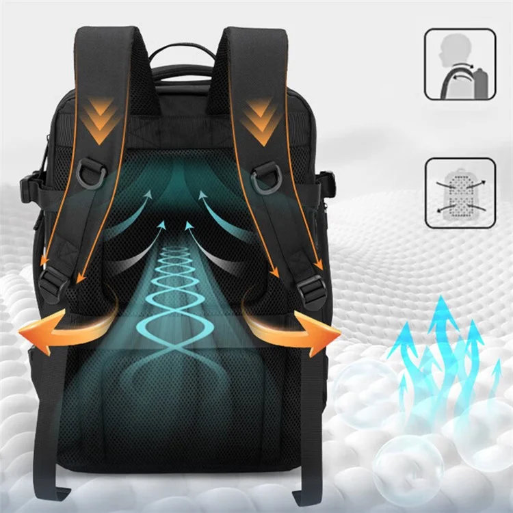 Sac à dos pour ordinateur portable VICTORIATOURIST V9012 de 17,3 pouces 39L RPET Sac de voyage à double épaule pour hommes