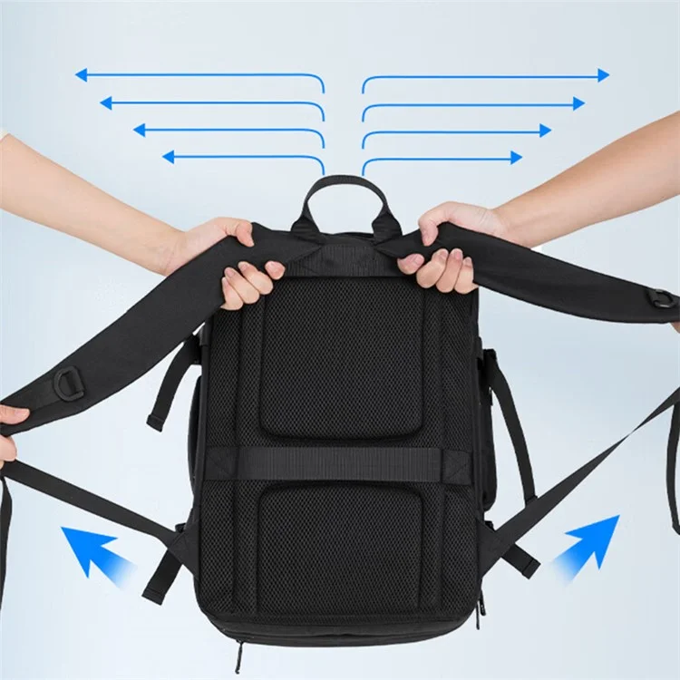 Sac à dos pour ordinateur portable VICTORIATOURIST V9012 de 17,3 pouces 39L RPET Sac de voyage à double épaule pour hommes