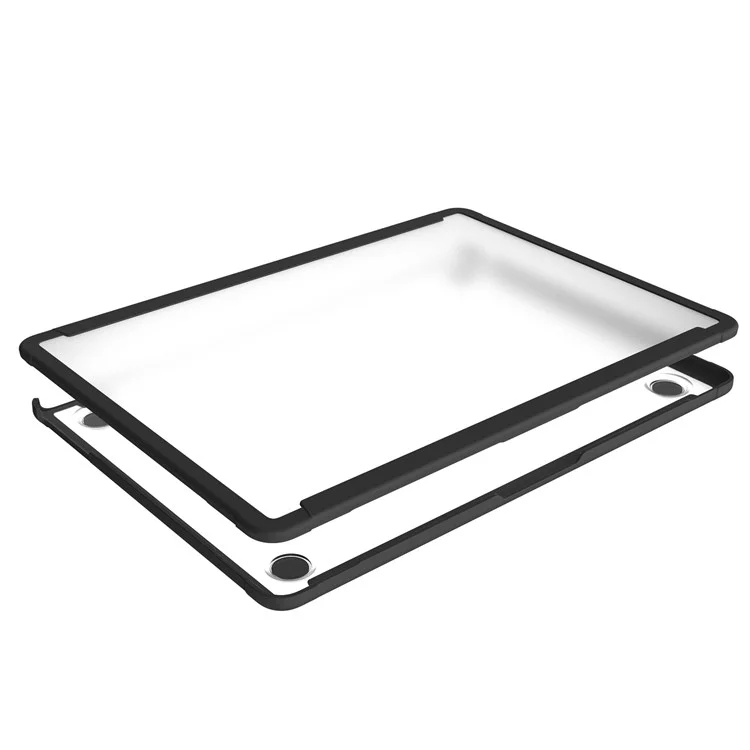 BENWIS MP-SSC für Macbook Air 15 Zoll (2023) A2941 / (2024) Slim Case Stoßfest PC+TPU Laptop Hülle - Schwarz