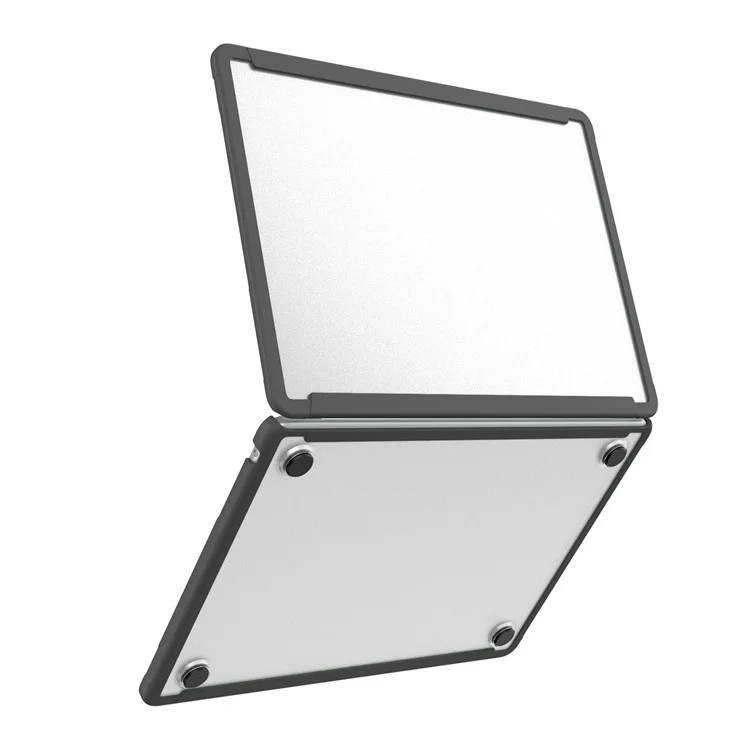 BENWIS MP-SSC für Macbook Air 15 Zoll (2023) A2941 / (2024) Slim Case Stoßfest PC+TPU Laptop Hülle - Schwarz