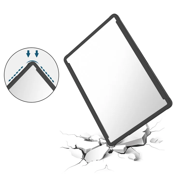 BENWIS MP-SSC für Macbook Air 15 Zoll (2023) A2941 / (2024) Slim Case Stoßfest PC+TPU Laptop Hülle - Schwarz