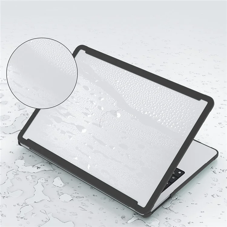 BENWIS MP-SSC für Macbook Air 15 Zoll (2023) A2941 / (2024) Slim Case Stoßfest PC+TPU Laptop Hülle - Schwarz
