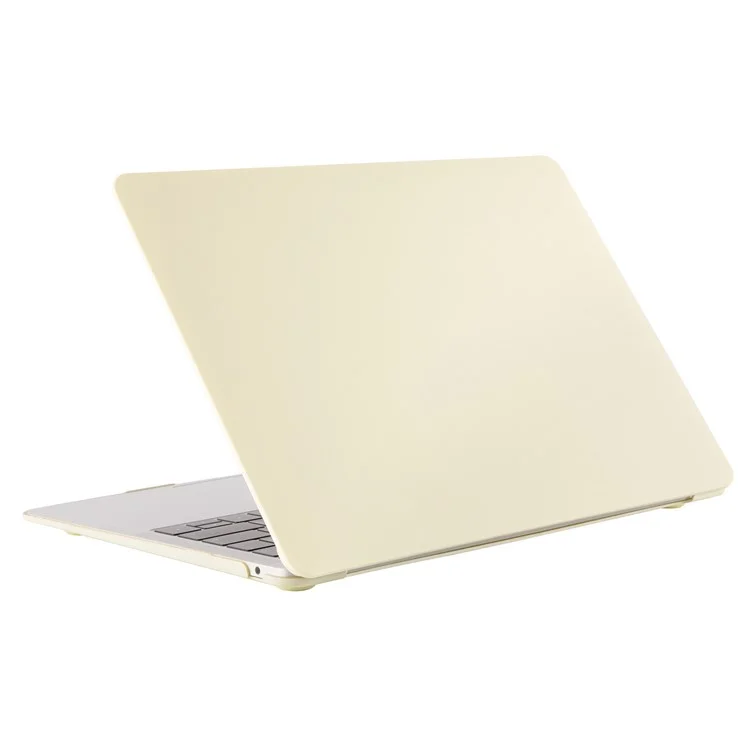 Per Macbook Air 15 pollici (2023) M2 A2941 / (2024) M3 A3114 Custodia Texture Crema Plastica Antiurto - Giallo