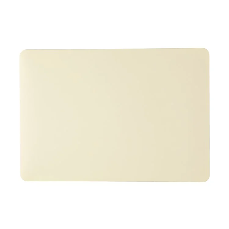 Per Macbook Air 15 pollici (2023) M2 A2941 / (2024) M3 A3114 Custodia Texture Crema Plastica Antiurto - Giallo