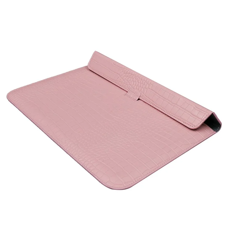 13,3-zoll-notebook-computerspeicherbeutel Laptop Sleeve PU Ledertasche - Hell-pink