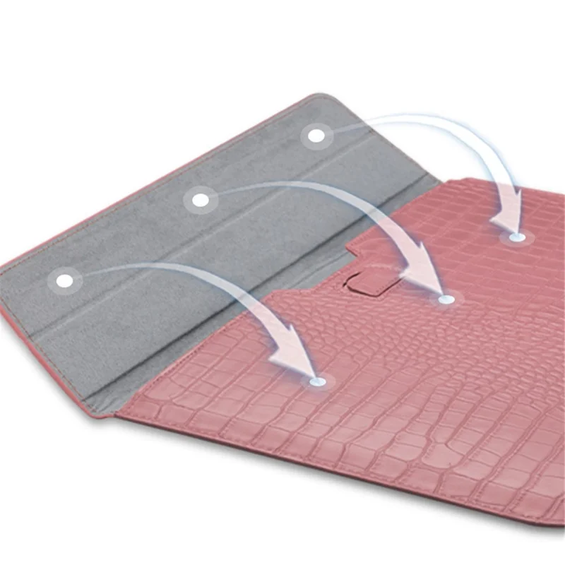 13.3-Inch Notebook Computer Storage Bag Laptop Sleeve PU Leather Bag - Brown