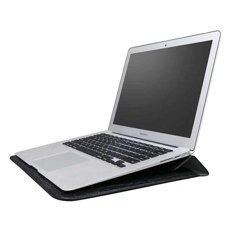 13.3-Inch Notebook Computer Storage Bag Laptop Sleeve PU Leather Bag - Black