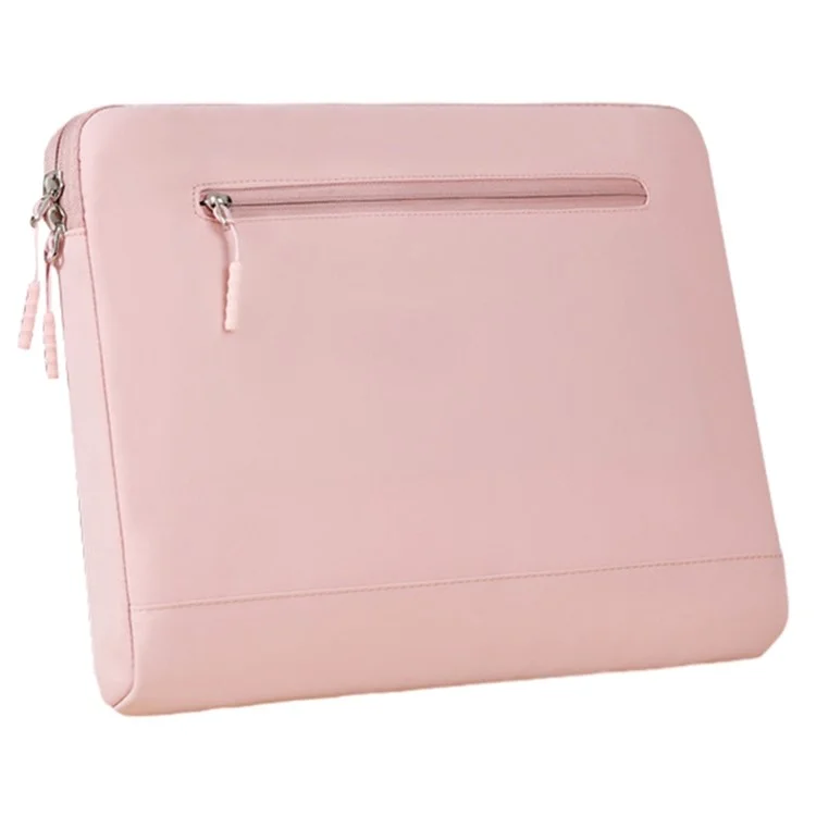 13-13.3 Inch Laptop Bag Oxford Cloth Notebook Bag Business Briefcase Anti-scratch Plush Lining - Pink