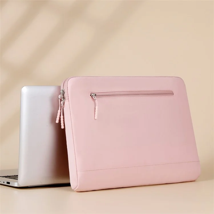 13-13.3 Inch Laptop Bag Oxford Cloth Notebook Bag Business Briefcase Anti-scratch Plush Lining - Pink