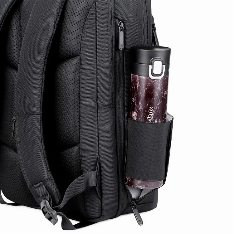 POFOKO 15,6-Zoll-Laptop-Computer-Rucksack Geschäftsreise-Tasche mit USB-Ladeanschluss