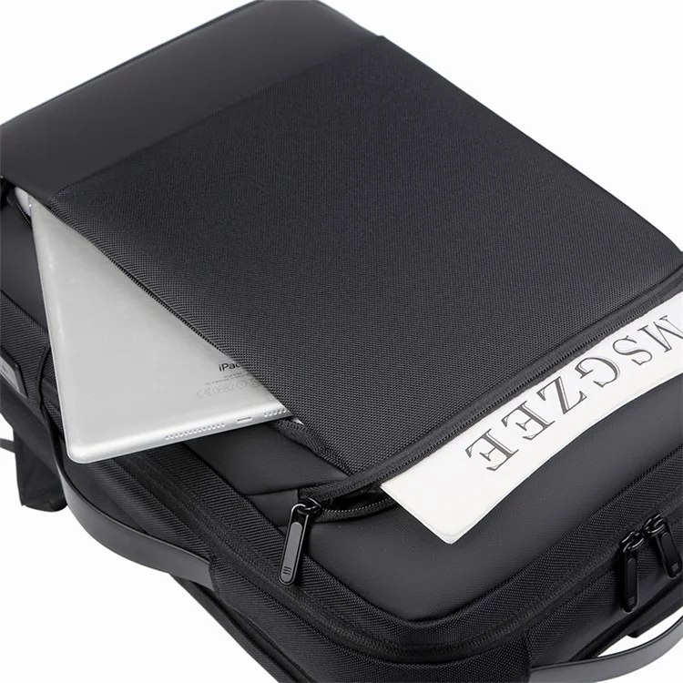 POFOKO 15,6-Zoll-Laptop-Computer-Rucksack Geschäftsreise-Tasche mit USB-Ladeanschluss