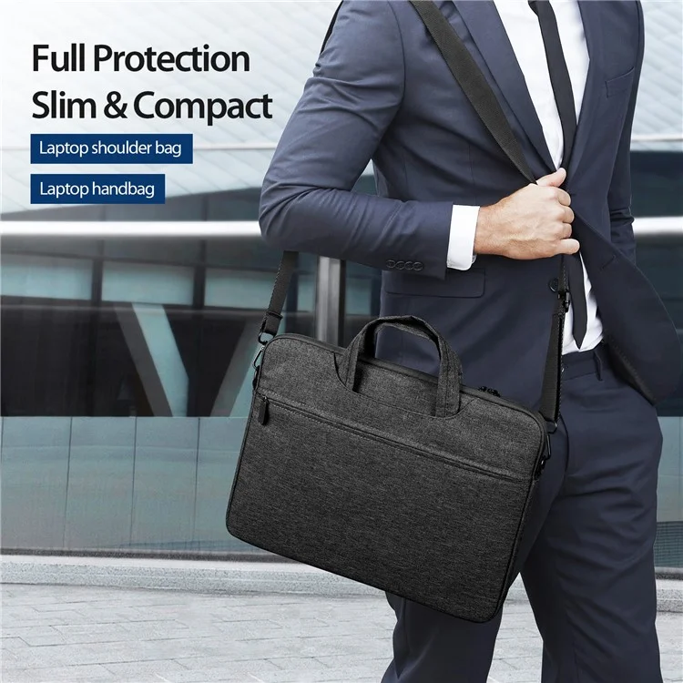 DUX DUCIS LBJB Series 13-13.9 Pollici Borsa a Tracolla Impermeabile per Notebook - Nero
