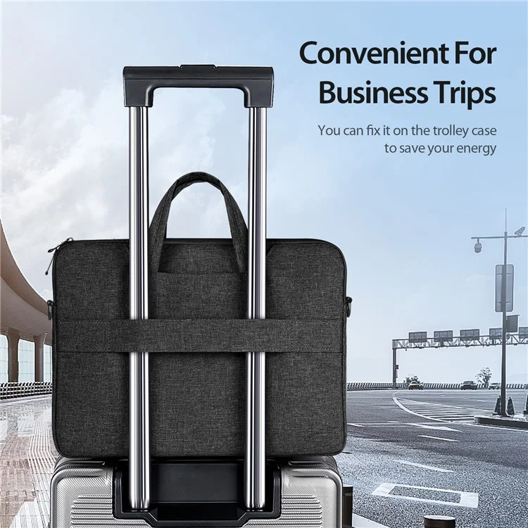 DUX DUCIS LBJB Series 13-13.9 Pollici Borsa a Tracolla Impermeabile per Notebook - Nero