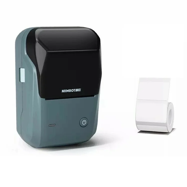 NIIMBOT B1 Mini Label Printer 203 DPI Bluetooth-compatible Label Maker Machine Thermal Printer - Lake Blue