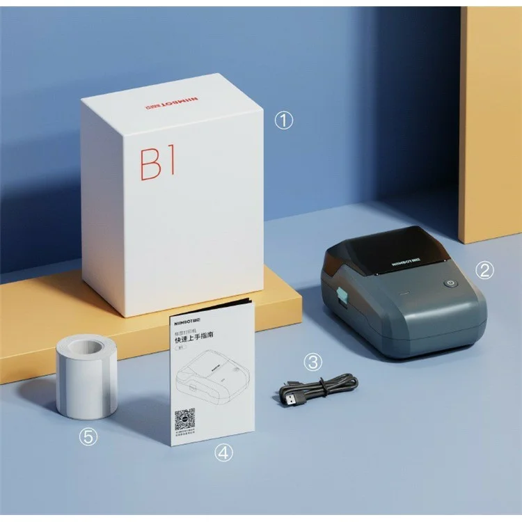 NIIMBOT B1 Mini-Etikettendrucker 203 DPI Bluetooth-Etikettendruck-Maschine Thermaldrucker - Grün