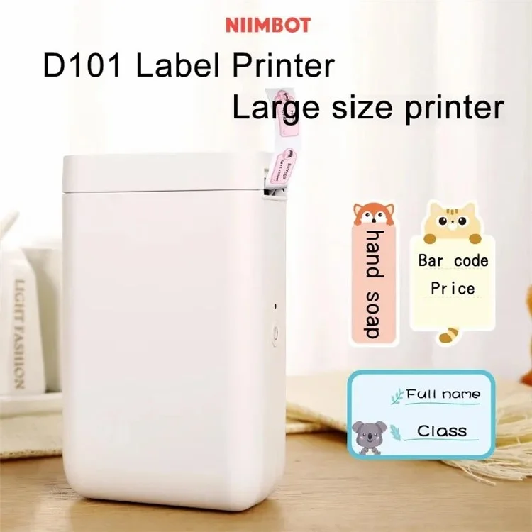 Niimbot D101 Tragbarer Mini -etikett -drucker Bluetooth Thermal Drucker Tintenloser Druckmaschine