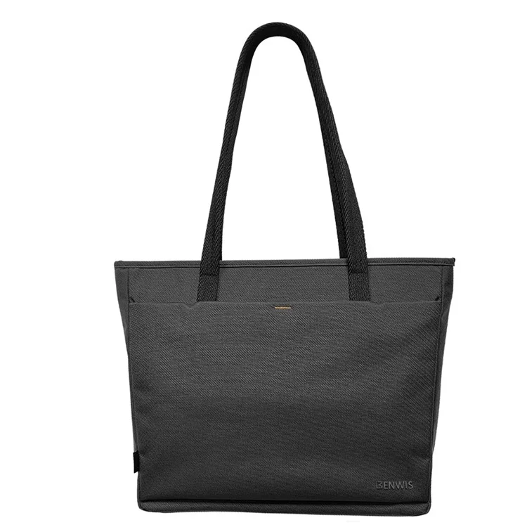 BENWIS LT-LHB-1-BK Laptop Tote Bag Nylon 1000D Notebook Shoulder Bag for Work Travel - Black
