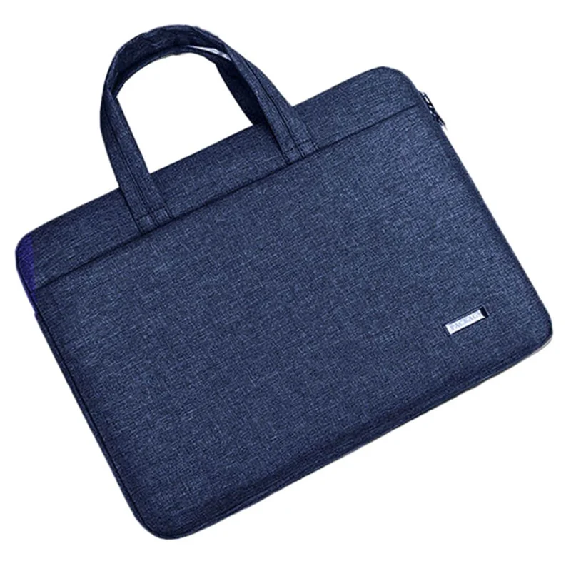 173 14-14.6 Inch Laptop Oxford Cloth Handbag Soft Lining Waterproof Notebook Carrying Bag - Dark Blue
