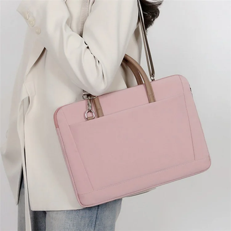 910 13.3 Inch Laptop Handbag Oxford Cloth Notebook Computer Bag with Shoulder Strap - Blue
