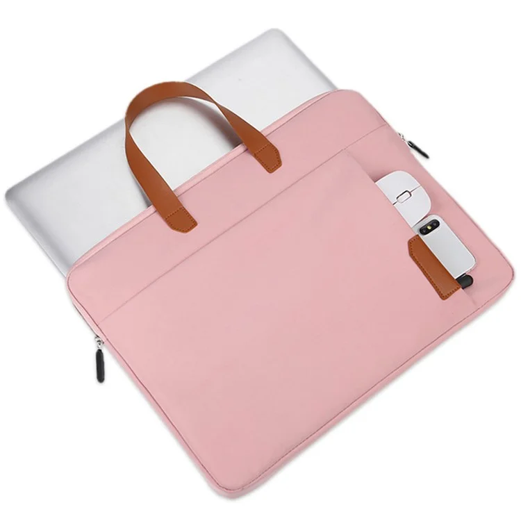 Bolsa para Laptop C7 de 15-15.6 Polegadas Oxford Cloth Notebook Handbag Bolsa de Negócios com Forro Macio - Cinza