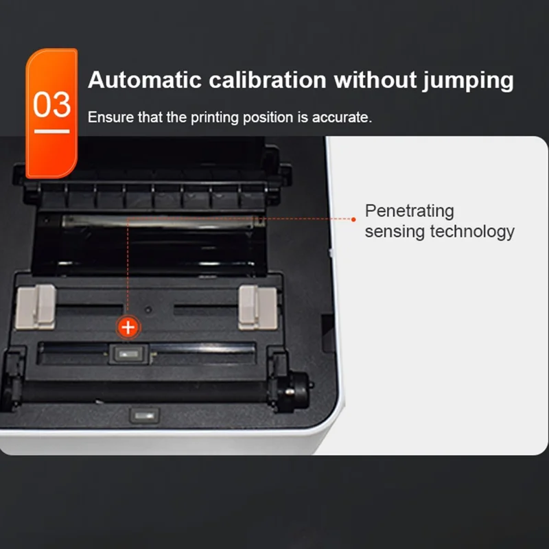 ZJ-9250 USB+Bluetooth-kompatibel termisk etikettskrivare för fraktetiketter för småföretag – Svart