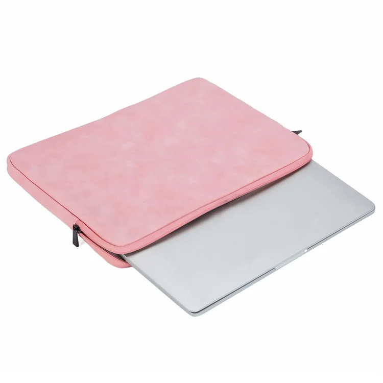 10.8-11 Inch Laptop Bag PU Portable Notebook Computer Briefcase Carrying Cover - Pink