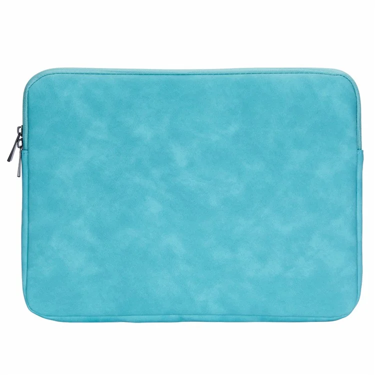 Bolsa para Notebook de 14,1 a 15,4 Polegadas Bolsa de Couro PU Pasta de Computador Portátil Capa de Transporte - Azul