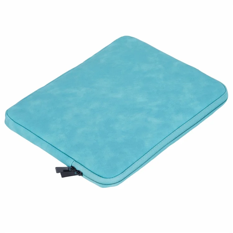 Bolsa para Notebook de 14,1 a 15,4 Polegadas Bolsa de Couro PU Pasta de Computador Portátil Capa de Transporte - Azul