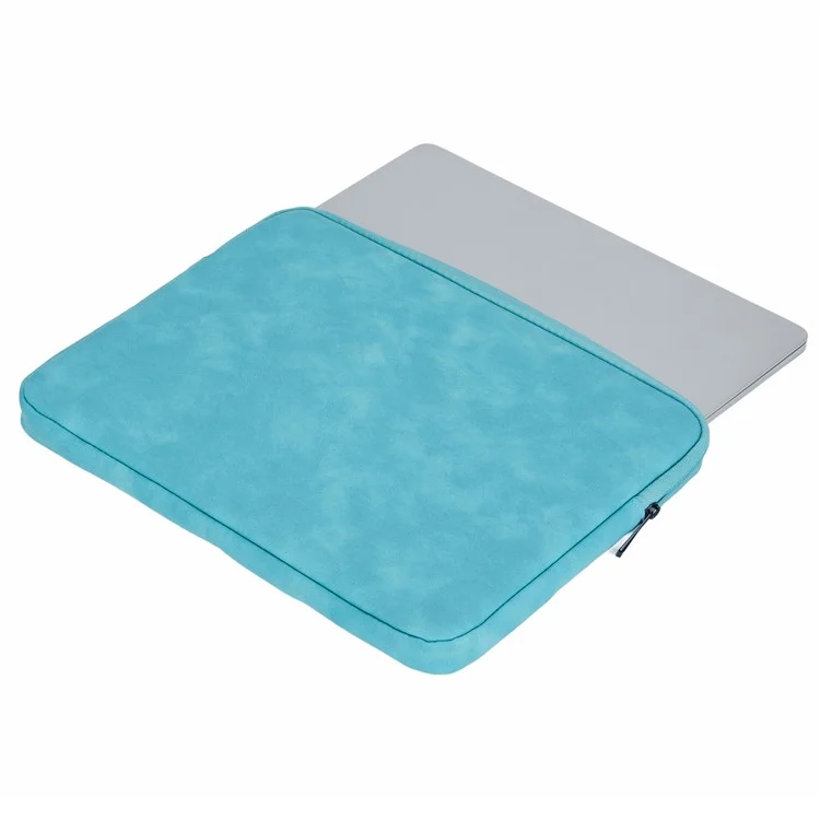 Bolsa para Notebook de 14,1 a 15,4 Polegadas Bolsa de Couro PU Pasta de Computador Portátil Capa de Transporte - Azul