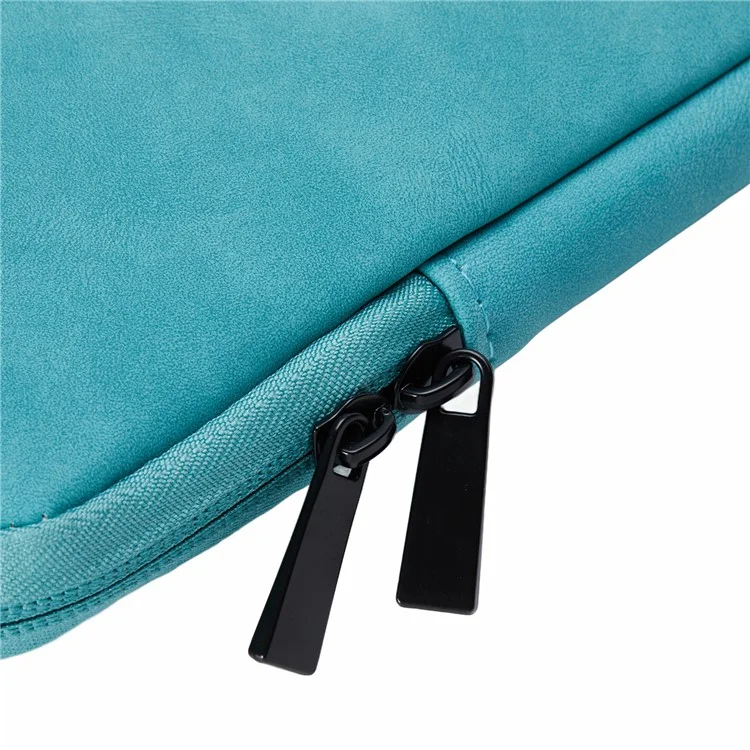 Bolsa para Notebook de 14,1 a 15,4 Polegadas Bolsa de Couro PU Pasta de Computador Portátil Capa de Transporte - Azul