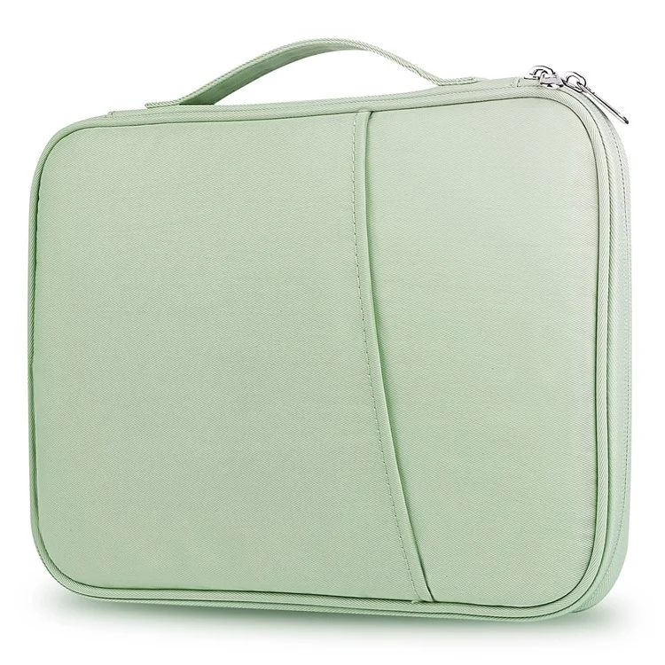 Borsa per Laptop da 10,5-11 Pollici Maniglia Borsa Portatile per Notebook Custodia per il Trasporto Borsa di Nylon - Verde Chiaro