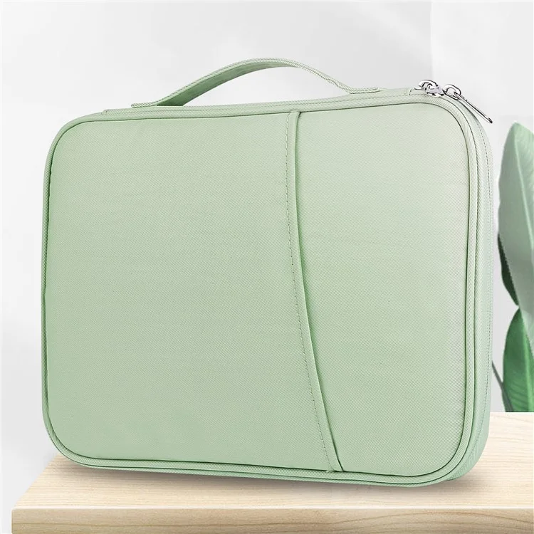 Borsa per Laptop da 10,5-11 Pollici Maniglia Borsa Portatile per Notebook Custodia per il Trasporto Borsa di Nylon - Verde Chiaro