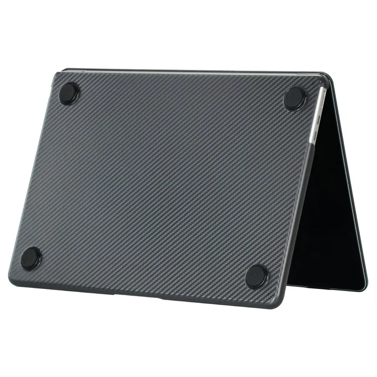 Per MacBook Air 13 pollici (2022) A2681 / (2024) A3113 M3 Case Carbon Fiber Texture Plastic Laptop Hard Shell - Nero