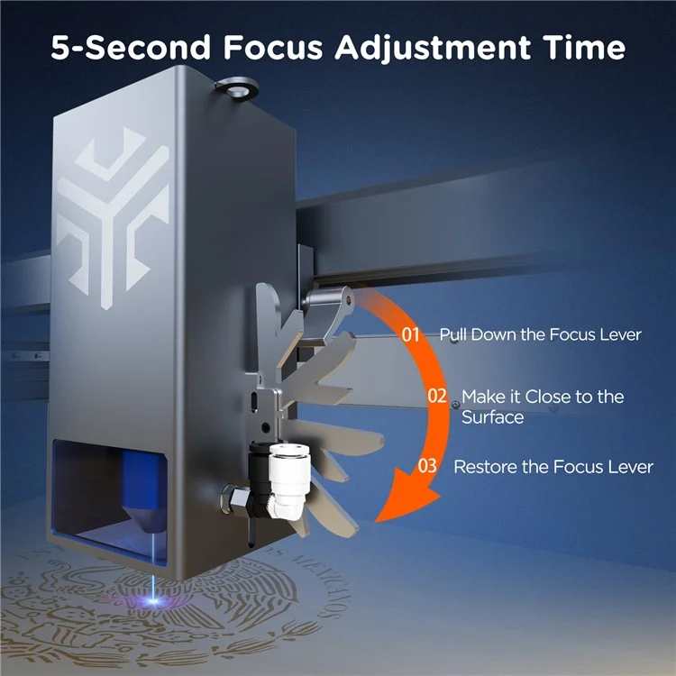 ACMER P2 20W Laser Engraver Fast Engraving Speed Laser Cutter Machine - US Plug